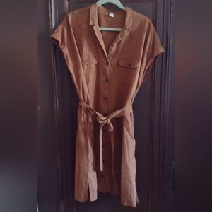 Old Navy Linen Blend XL Midi Dress
